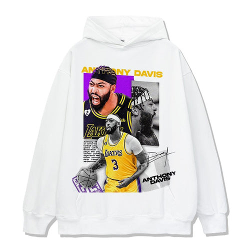 ANTHONY DAVIS VINTAGE HOODIE – לבן