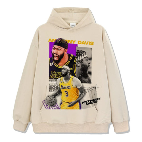 ANTHONY DAVIS VINTAGE HOODIE – שמנת