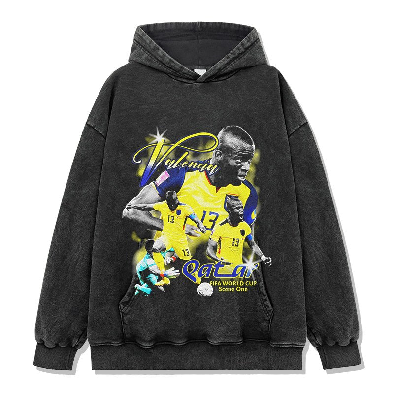 ANTONIO VALENCIA VINTAGE HOODIE · GOLDEN BOOT