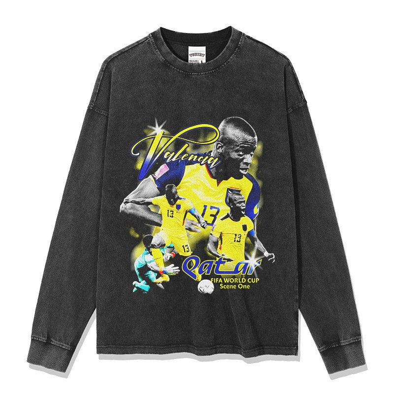 ANTONIO VALENCIA LONG SLEEVE – שחור שטוף
