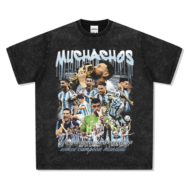 ARGENTINA VINTAGE TEE · GOLDEN BOOT