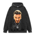 BECKHAM VINTAGE HOODIE – שחור שטוף