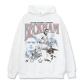 BECKHAM VINTAGE HOODIE – לבן