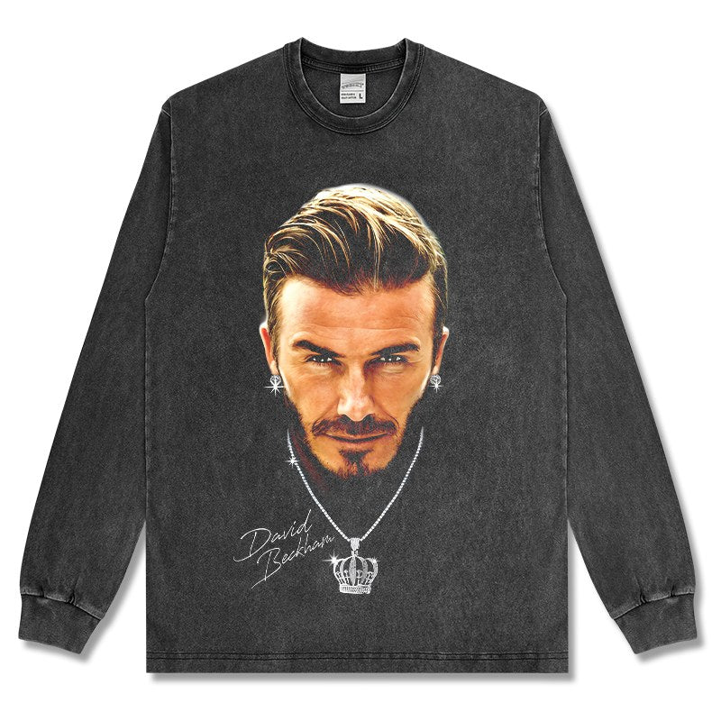 BECKHAM LONG SLEEVE – שחור שטוף