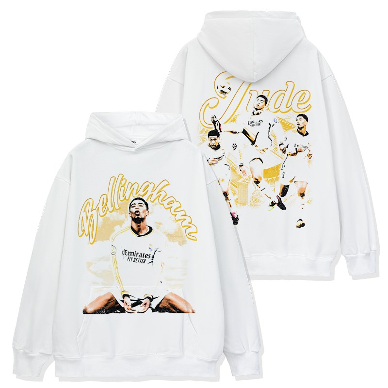 BELLINGHAM VINTAGE HOODIE – לבן