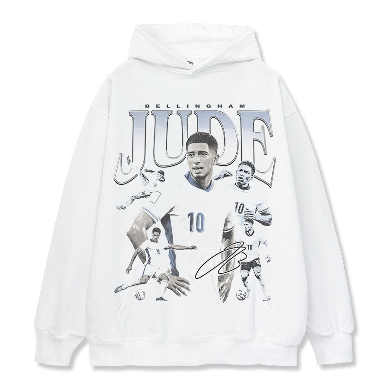 BELLINGHAM VINTAGE HOODIE – לבן