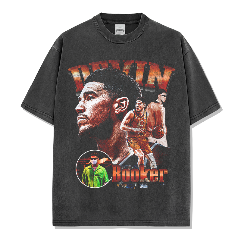 DEVIN BOOKER VINTAGE TEE · SLAM DUNK