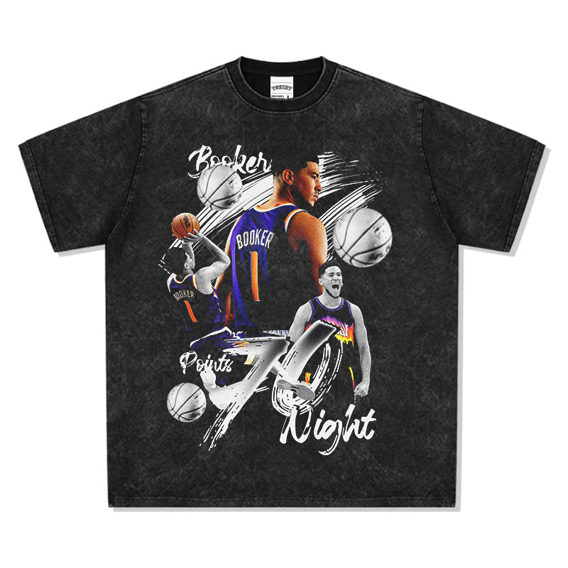 DEVIN BOOKER VINTAGE TEE · SHOWTIME