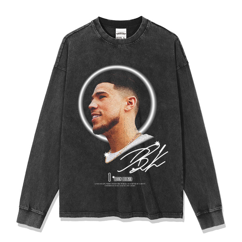 DEVIN BOOKER LONG SLEEVE – שחור שטוף