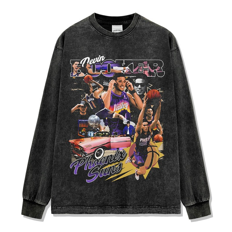 DEVIN BOOKER LONG SLEEVE · FADEAWAY