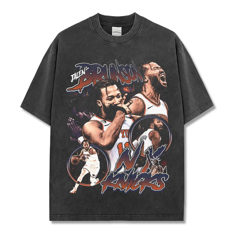 JALEN BRUNSON VINTAGE TEE · DYNASTY