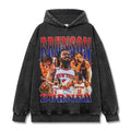 JALEN BRUNSON VINTAGE HOODIE – שחור שטוף