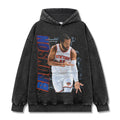 JALEN BRUNSON VINTAGE HOODIE – שחור שטוף