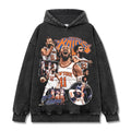 JALEN BRUNSON VINTAGE HOODIE – שחור שטוף
