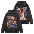 JALEN BRUNSON VINTAGE HOODIE – שחור שטוף