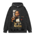 JALEN BRUNSON VINTAGE HOODIE – שחור שטוף