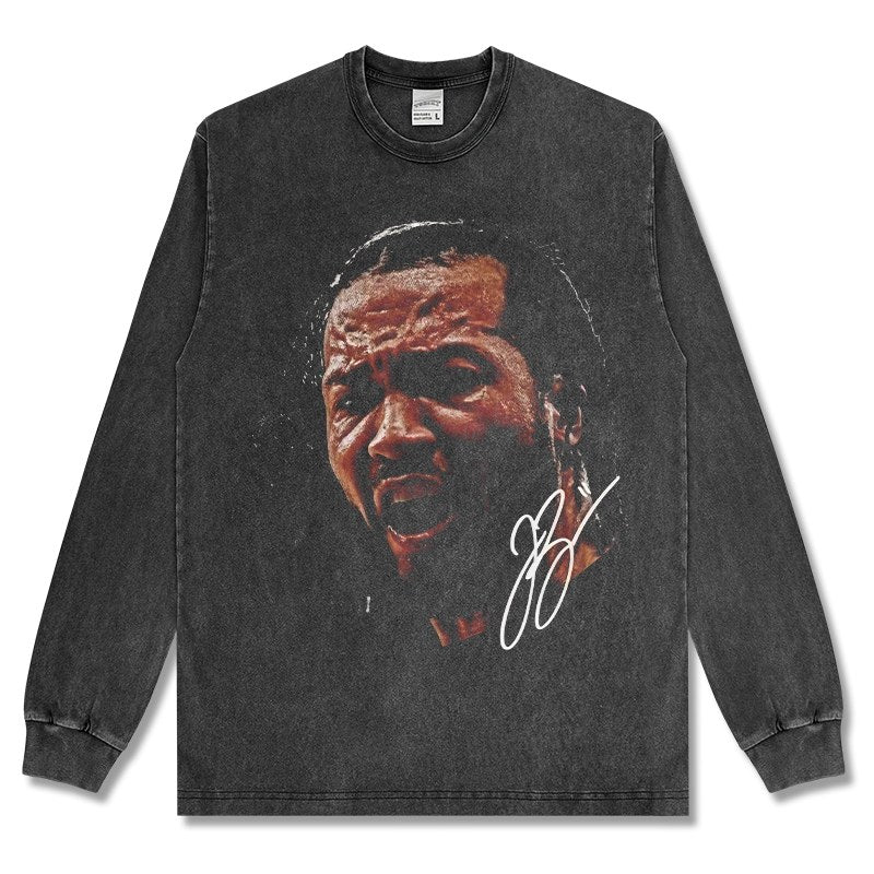 JALEN BRUNSON LONG SLEEVE – שחור שטוף