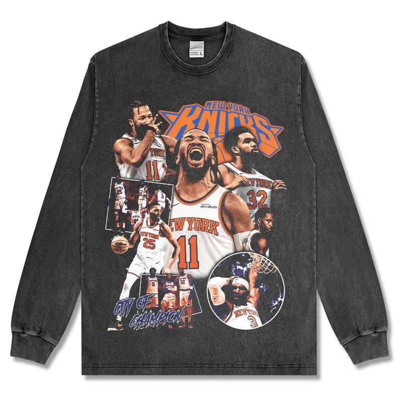 JALEN BRUNSON LONG SLEEVE – שחור שטוף