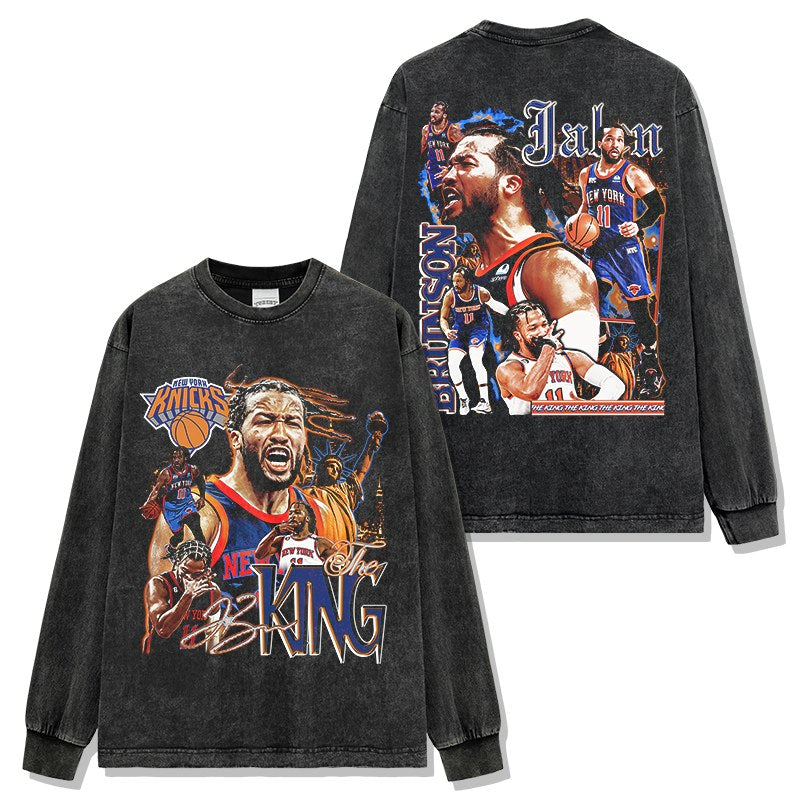 JALEN BRUNSON LONG SLEEVE – שחור שטוף