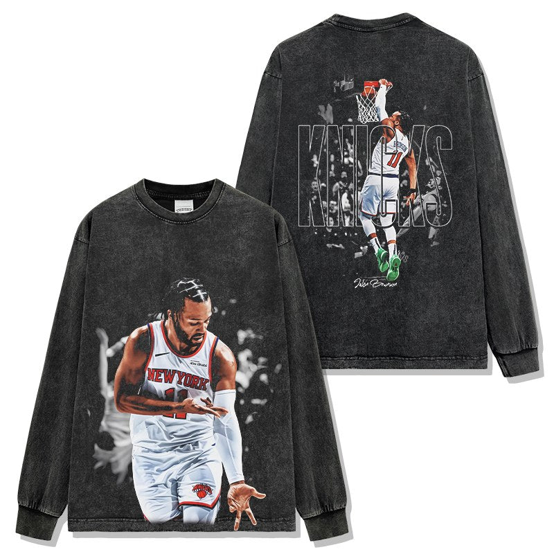 JALEN BRUNSON LONG SLEEVE – שחור שטוף