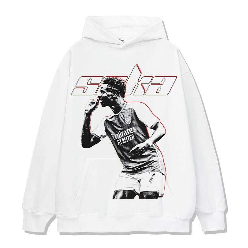 BUKAYO SAKA VINTAGE HOODIE – לבן