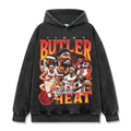 JIMMY BUTLER VINTAGE HOODIE – שחור שטוף