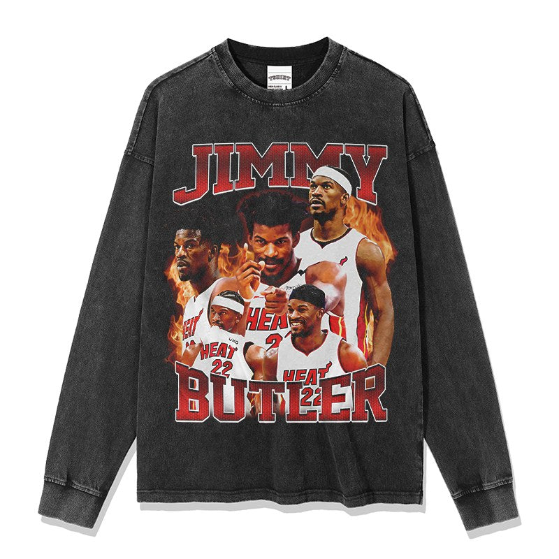 JIMMY BUTLER LONG SLEEVE – שחור שטוף