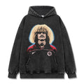 CARLOS VALDERRAMA VINTAGE HOODIE – שחור שטוף