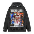 CARMELO ANTHONY VINTAGE HOODIE – שחור שטוף