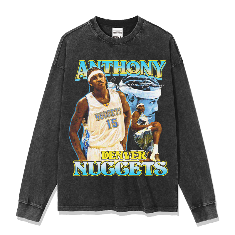 CARMELO ANTHONY LONG SLEEVE – שחור שטוף