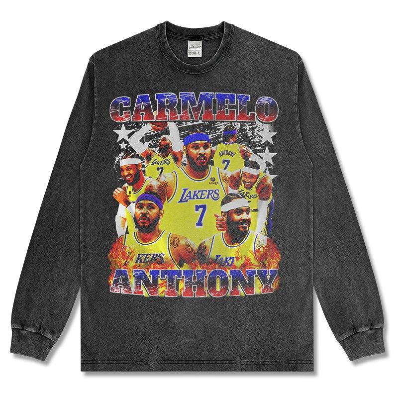 CARMELO ANTHONY LONG SLEEVE – שחור שטוף
