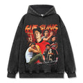 CHO GUE SUNG VINTAGE HOODIE – שחור שטוף