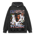 CHRISTIAN PULISIC VINTAGE HOODIE – שחור שטוף