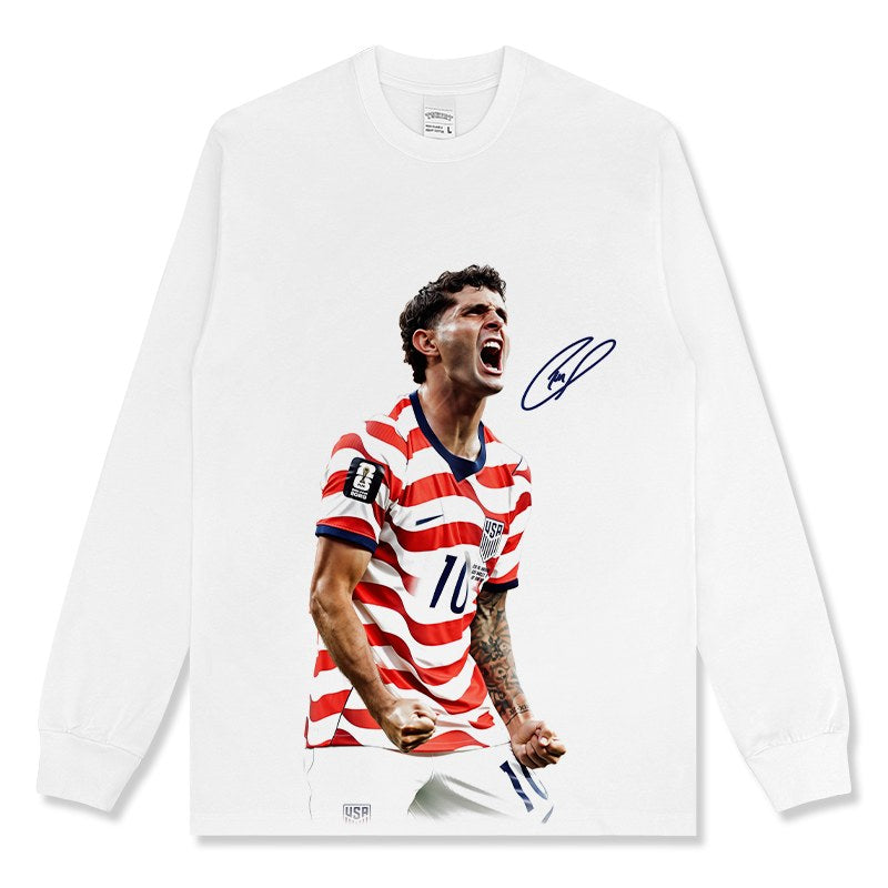 CHRISTIAN PULISIC LONG SLEEVE – לבן