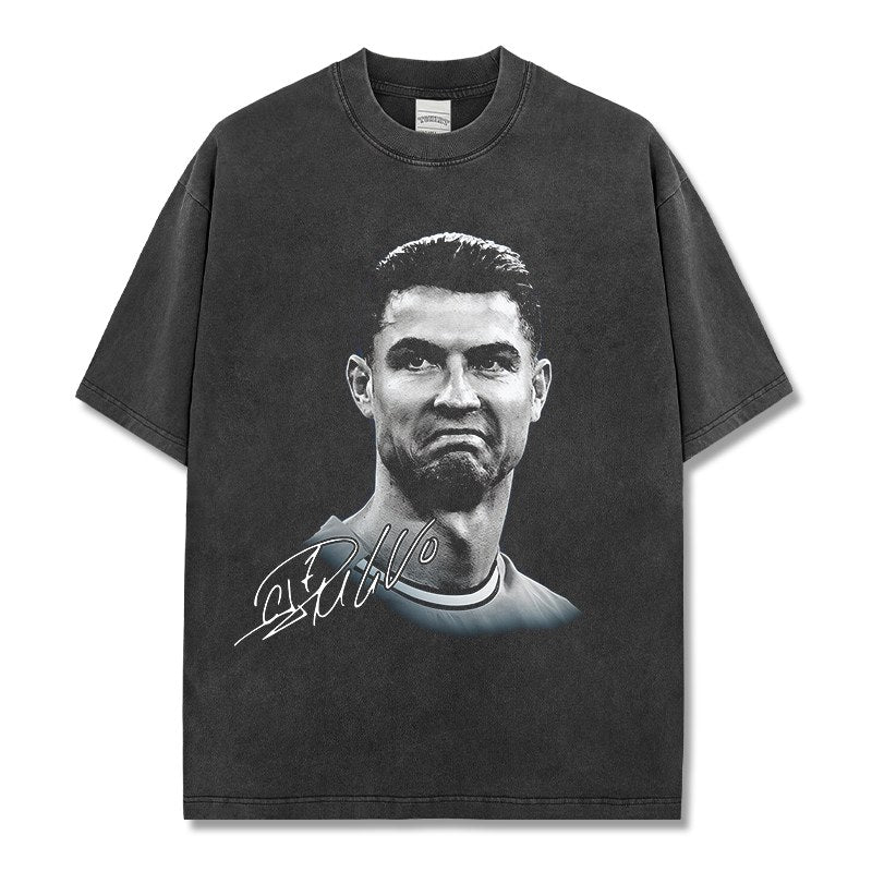 CRISTIANO RONALDO VINTAGE TEE · TOP BIN