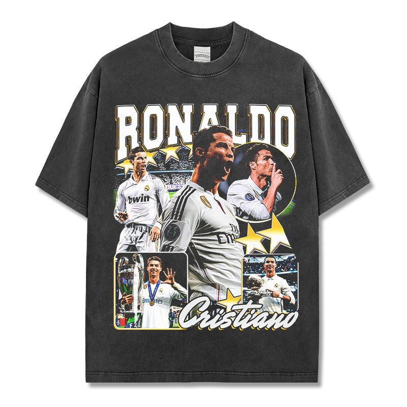 CRISTIANO RONALDO VINTAGE TEE · FLOODLIGHTS