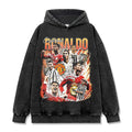 CRISTIANO RONALDO VINTAGE HOODIE – שחור שטוף
