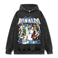 CRISTIANO RONALDO VINTAGE HOODIE – שחור שטוף