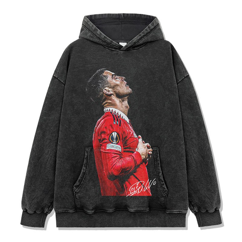 CRISTIANO RONALDO VINTAGE HOODIE · OLD SCHOOL