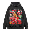 CRISTIANO RONALDO VINTAGE HOODIE – שחור שטוף