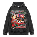 CRISTIANO RONALDO VINTAGE HOODIE – שחור שטוף