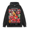 CRISTIANO RONALDO VINTAGE HOODIE – שחור שטוף