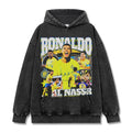 CRISTIANO RONALDO VINTAGE HOODIE – שחור שטוף