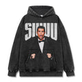 CRISTIANO RONALDO VINTAGE HOODIE – שחור שטוף