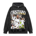 CRISTIANO RONALDO VINTAGE HOODIE – שחור שטוף