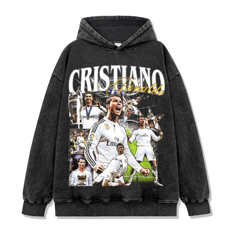 CRISTIANO RONALDO VINTAGE HOODIE · HAT TRICK