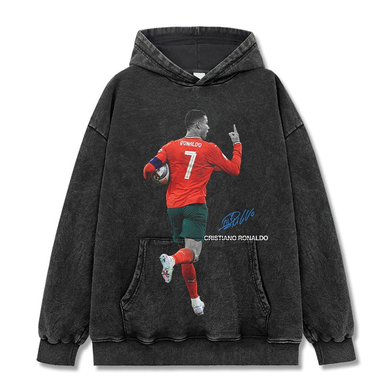 CRISTIANO RONALDO VINTAGE HOODIE · KICK OFF