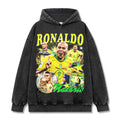 CRISTIANO RONALDO VINTAGE HOODIE – שחור שטוף