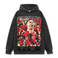 CRISTIANO RONALDO VINTAGE HOODIE – שחור שטוף