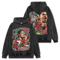 CRISTIANO RONALDO VINTAGE HOODIE – שחור שטוף